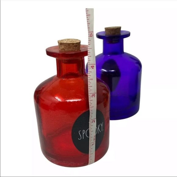 RAE DUNN Halloween Glass Potion Bottle Decor Witch Hocus Magic Decoration Accent - Picture 2 of 11